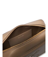 CALVIN KLEIN BOLD MONOGRAM Mała torba na ramię pustynny szary - Torby damskie - 4