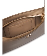 CALVIN KLEIN HARDWARE MONOGRAM Torba na ramię pustynny szary - Torby damskie - 4