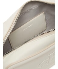 CALVIN KLEIN BOLD MONOGRAM Mała torba na ramię lilia biała - Torby damskie - 4