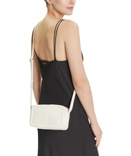 CALVIN KLEIN BOLD MONOGRAM Mała torba na ramię lilia biała - Torby damskie - 5