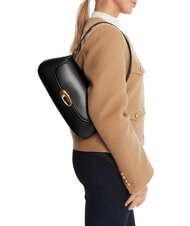 CALVIN KLEIN ENGRAVED Torba na ramię na czarno - Torby damskie - 5