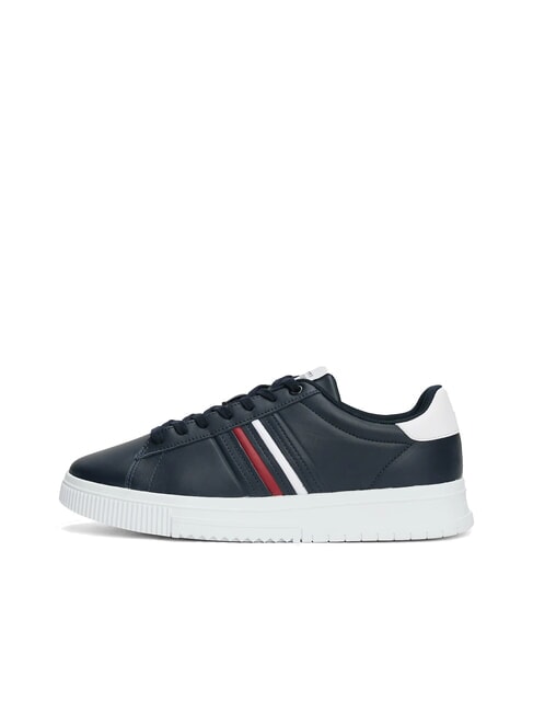 MODERN CUPSOLE STRIPES Sk&oacute;rzane trampki pustynne niebo - Buty męskie