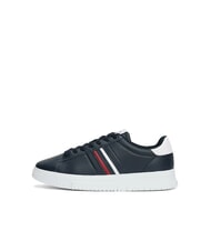 TOMMY HILFIGER MODERN CUPSOLE STRIPES Sk&oacute;rzane trampki pustynne niebo - Buty męskie - 2