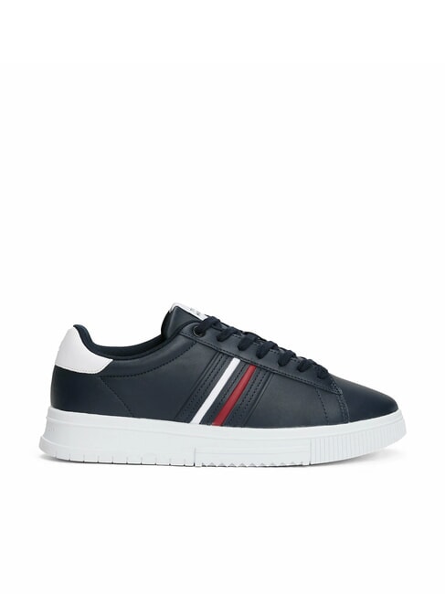 MODERN CUPSOLE STRIPES Sk&oacute;rzane trampki pustynne niebo - Buty męskie