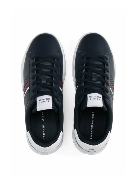 MODERN CUPSOLE STRIPES Sk&oacute;rzane trampki pustynne niebo - Buty męskie