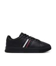 TOMMY HILFIGER MODERN CUPSOLE STRIPES Sk&oacute;rzane trampki czarny - Buty męskie - 2