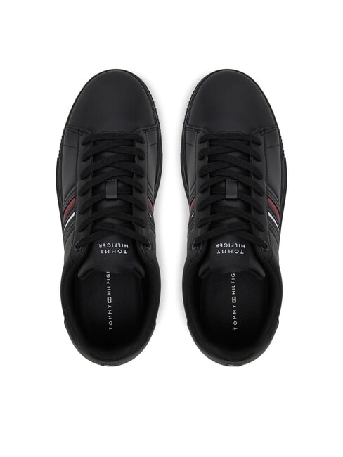 MODERN CUPSOLE STRIPES Sk&oacute;rzane trampki czarny - Buty męskie