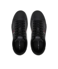 TOMMY HILFIGER MODERN CUPSOLE STRIPES Sk&oacute;rzane trampki czarny - Buty męskie - 4