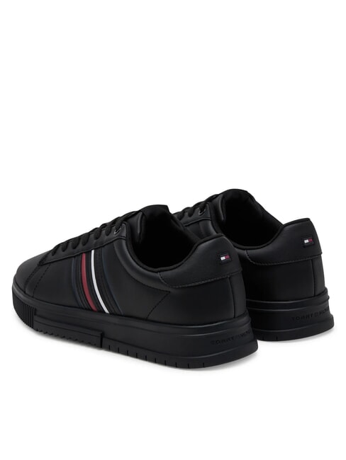 MODERN CUPSOLE STRIPES Sk&oacute;rzane trampki czarny - Buty męskie