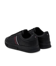 TOMMY HILFIGER MODERN CUPSOLE STRIPES Sk&oacute;rzane trampki czarny - Buty męskie - 5