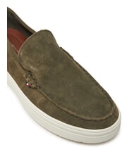 TOMMY HILFIGER MODERN LIGHT HYBRID Mokasyny ze sk&oacute;ry zamszowej zieleń wojskowa - Buty męskie - 3