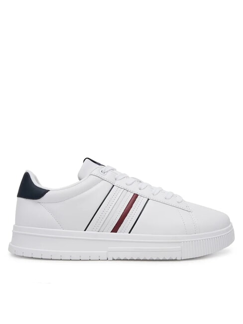 MODERN CUPSOLE STRIPES Sk&oacute;rzane trampki biały - Buty męskie