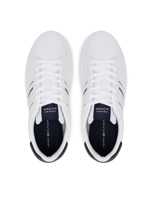 MODERN CUPSOLE STRIPES Sk&oacute;rzane trampki biały - Buty męskie