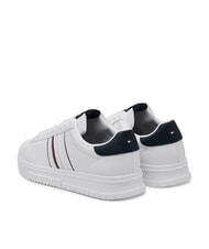 TOMMY HILFIGER MODERN CUPSOLE STRIPES Sk&oacute;rzane trampki biały - Buty męskie - 5