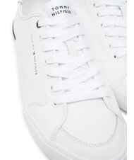 TOMMY HILFIGER CORE CORPORATE Sk&oacute;rzane trampki biały - Buty męskie - 3