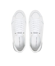 TOMMY HILFIGER CORE CORPORATE Sk&oacute;rzane trampki biały - Buty męskie - 4