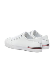 TOMMY HILFIGER CORE CORPORATE Sk&oacute;rzane trampki biały - Buty męskie - 5