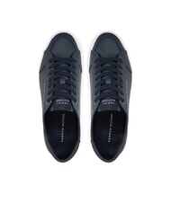TOMMY HILFIGER CORE CORPORATE Sk&oacute;rzane trampki pustynne niebo - Buty męskie - 4