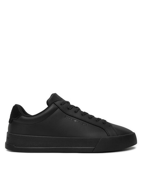 COURT BETTER Sk&oacute;rzane trampki czarny - Buty męskie
