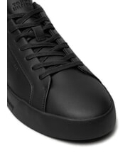 TOMMY HILFIGER COURT BETTER Sk&oacute;rzane trampki czarny - Buty męskie - 3