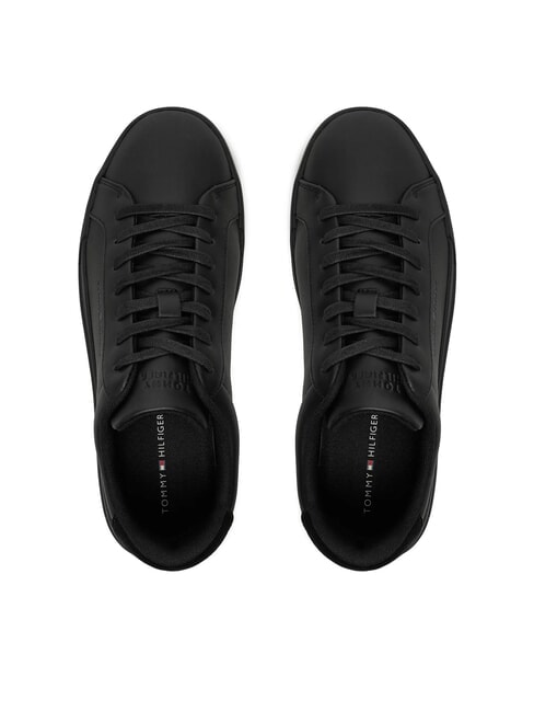 COURT BETTER Sk&oacute;rzane trampki czarny - Buty męskie