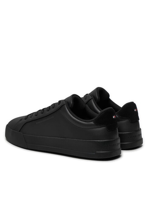 COURT BETTER Sk&oacute;rzane trampki czarny - Buty męskie