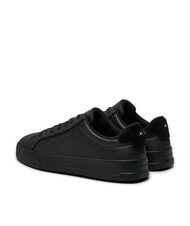 TOMMY HILFIGER COURT BETTER Sk&oacute;rzane trampki czarny - Buty męskie - 5