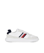 TOMMY HILFIGER LIGHT CUPSOLE MIX Sk&oacute;rzane trampki jasnobiały/andorra - Buty męskie - 2