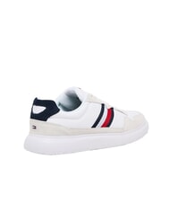 TOMMY HILFIGER LIGHT CUPSOLE MIX Sk&oacute;rzane trampki jasnobiały/andorra - Buty męskie - 4