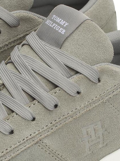TH CUPSET SUEDE Sk&oacute;rzane trampki antyczne srebro - Buty męskie