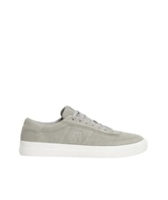 TOMMY HILFIGER TH CUPSET SUEDE Sk&oacute;rzane trampki antyczne srebro - Buty męskie - 4