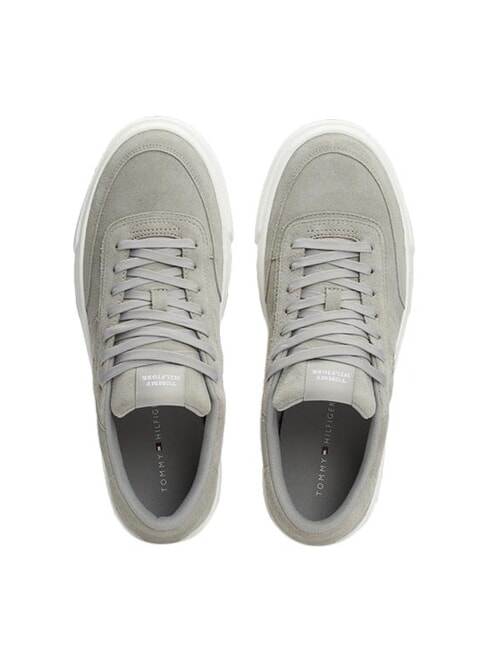 TH CUPSET SUEDE Sk&oacute;rzane trampki antyczne srebro - Buty męskie