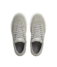 TOMMY HILFIGER TH CUPSET SUEDE Sk&oacute;rzane trampki antyczne srebro - Buty męskie - 5