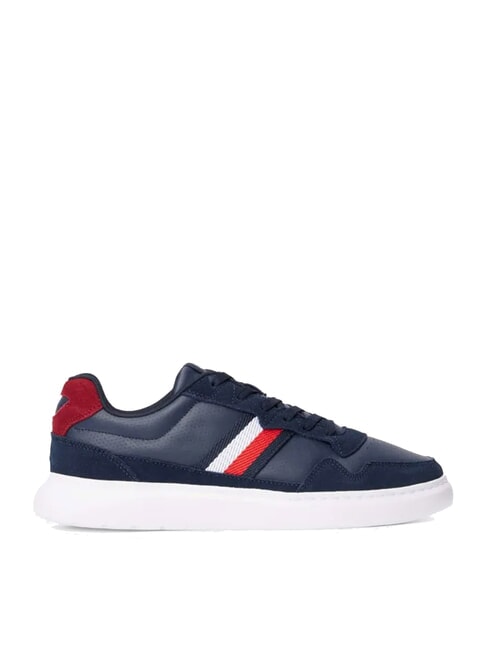 LIGHT CUPSOLE MIX Sk&oacute;rzane trampki ciemna noc granatowa - Buty męskie