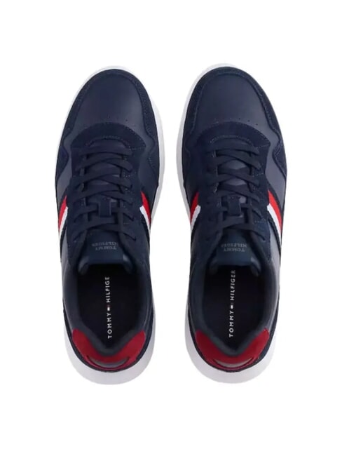 LIGHT CUPSOLE MIX Sk&oacute;rzane trampki ciemna noc granatowa - Buty męskie
