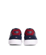 TOMMY HILFIGER LIGHT CUPSOLE MIX Sk&oacute;rzane trampki ciemna noc granatowa - Buty męskie - 4
