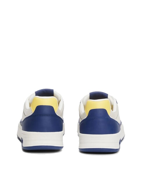 TOMMY JEANS Cupsole Sk&oacute;rzane trampki aksamitny błękit - Buty męskie