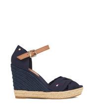 TOMMY HILFIGER BASIC Wysokie sandały espadryle z odkrytymi palcami - Buty damskie