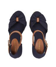 TOMMY HILFIGER BASIC Wysokie sandały espadryle z odkrytymi palcami kosmiczny niebieski - Buty damskie - 3