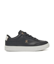 TOMMY HILFIGER ESSENTIAL CHIC COURT Damskie sk&oacute;rzane trampki czarny - Buty damskie - 2