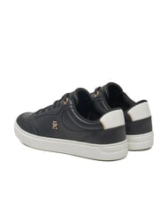 TOMMY HILFIGER ESSENTIAL CHIC COURT Damskie sk&oacute;rzane trampki czarny - Buty damskie - 5