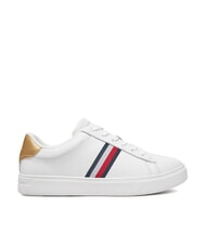 TOMMY HILFIGER ESSENTIAL COURT Damskie sk&oacute;rzane trampki biały - Buty damskie - 2