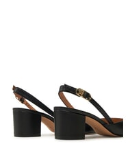 TOMMY HILFIGER ELEGANT Sk&oacute;rzane cz&oacute;łenka z paskiem na piętę czarny - Buty damskie - 4