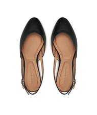TOMMY HILFIGER ELEGANT Sk&oacute;rzane cz&oacute;łenka z paskiem na piętę czarny - Buty damskie - 5