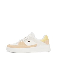 TOMMY HILFIGER BASKET MIX Damskie trampki starożytny biały/gliniasty otoczak - Buty damskie - 2