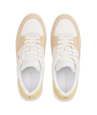TOMMY HILFIGER BASKET MIX Damskie trampki starożytny biały/gliniasty otoczak - Buty damskie - 5