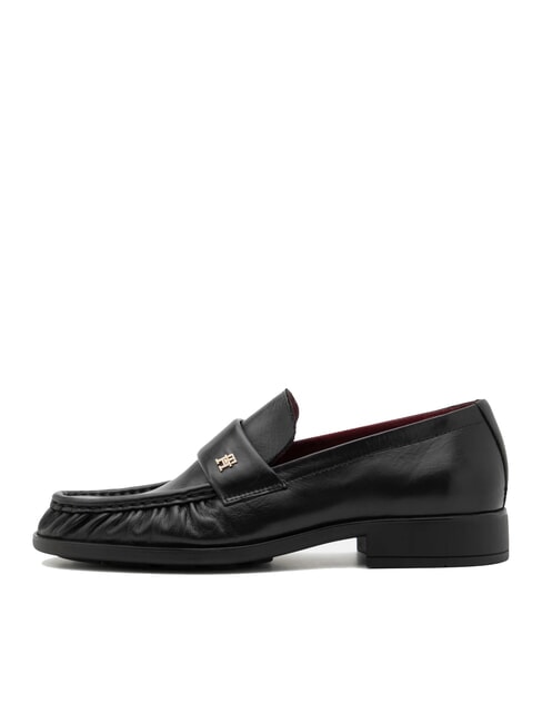 TH Mokasyny damskie sk&oacute;rzane czarny - Buty damskie