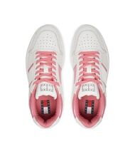 TOMMY HILFIGER TH BROOKLYN Sk&oacute;rzane trampki na platformie elegancki r&oacute;ż - Buty damskie - 4