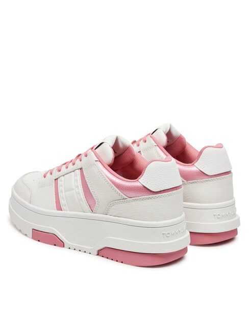 TH BROOKLYN Sk&oacute;rzane trampki na platformie elegancki r&oacute;ż - Buty damskie