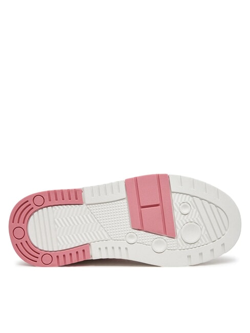 TH BROOKLYN Sk&oacute;rzane trampki na platformie elegancki r&oacute;ż - Buty damskie